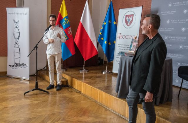 Spotkanie z Piotrem Pogonem w Starostwie Powiatowym 