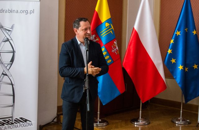 Spotkanie z Piotrem Pogonem w Starostwie Powiatowym 