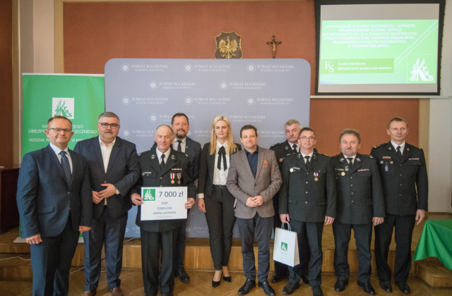 Uroczyste wręczenie voucherów dla jednostek OSP z Powiatu Bocheńskiego