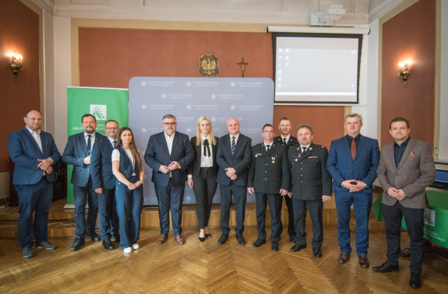 Uroczyste wręczenie voucherów dla jednostek OSP z Powiatu Bocheńskiego
