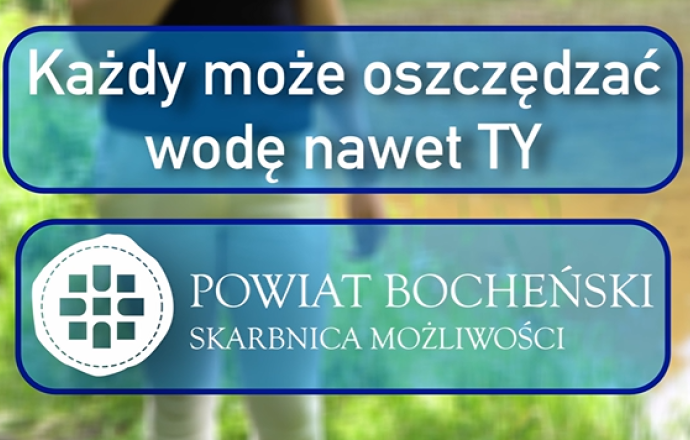 Każdy może oszczędzać wodę, nawet Ty!