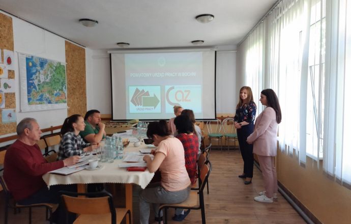 Spotkanie pracowników PUP z osobami z Ukrainy