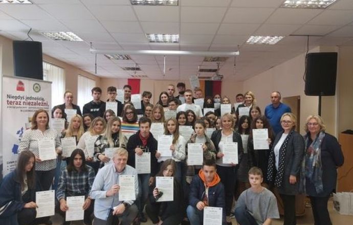 Uczniowie II LO w Wilnie