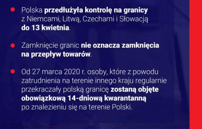 Zmiany w przepisach dotyczących przekraczania granic