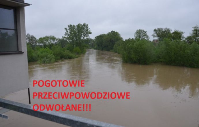 Pogotowie przeciwpowodziowe odwołane