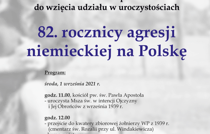 82. rocznica agresji niemieckiej na Polskę