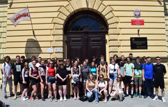 Czesi z Nowego Miasta na Morawch w I Liceum w Bochni