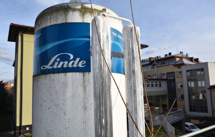 Nowy zbiornik na tlen przy szpitalu