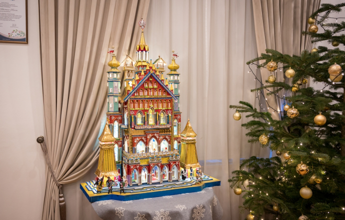 Niezwykła szopka świąteczna w Starostwie 