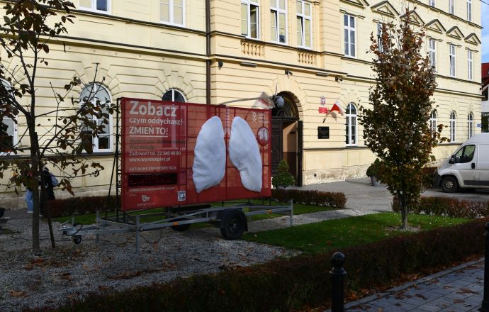 Mobilne Płuca przez I LO w Bochni