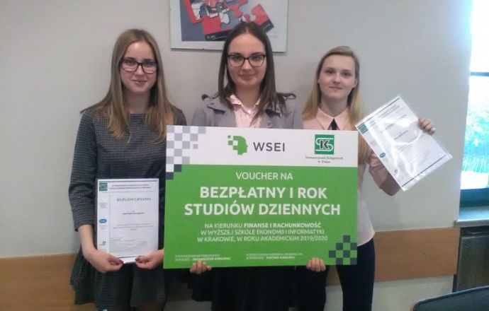 Ekonomistki z Zespołu Szkół nr 3 - najlepsze w Małopolsce