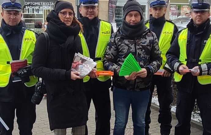 Akcja edukacyjno - informacyjna "Bądź widoczny po zmroku"