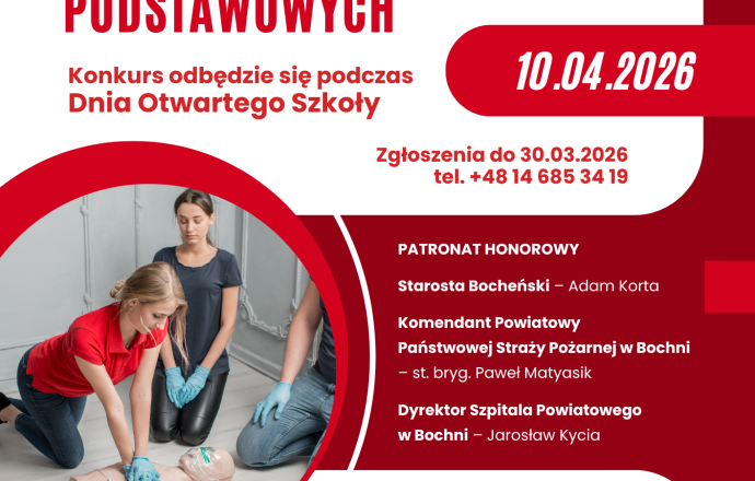 I Powiatowy Konkurs Pierwszej Pomocy dla uczniów szkół podstawowych