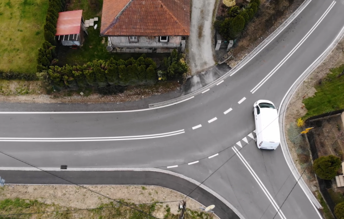 Przebudowane skrzyżowanie w Lubomierzu