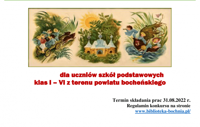 „Baśniowy świat Marii Konopnickiej”- konkurs plastyczny