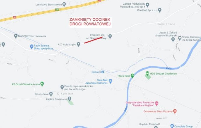 Jutro droga powiatowa w Cikowicach będzie zamknięta!