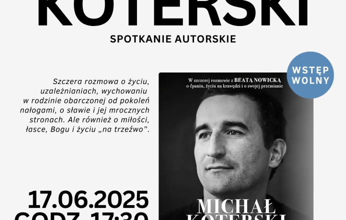 Spotkanie autorskie z Michałem Koterskim