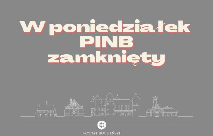 W poniedziałek PINB zamknięty
