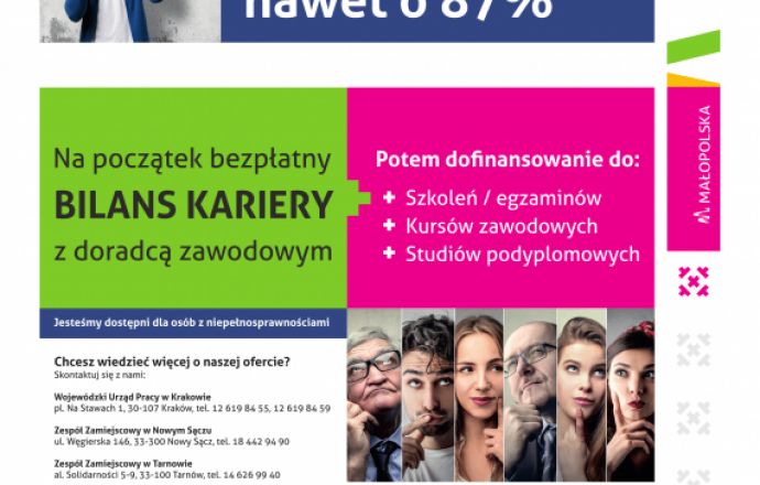 Projekt „Kierunek Kariera” i „Kierunek Kariera Zawodowa” doradztwo zawodowe i szkolenia dla osób pracujących!