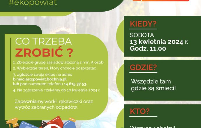 Wielkie Sąsiedzkie Sprzątanie Bocheńszczyzny!