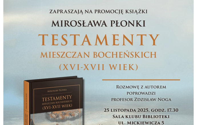 Spotkanie autorskie z Mirosławem Płonką w bocheńskiej Bibliotece