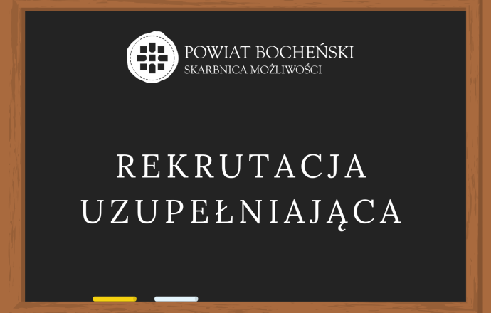 Wolne miejsca w klasach pierwszych szkół ponadpodstawowych w Powiecie Bocheńskim