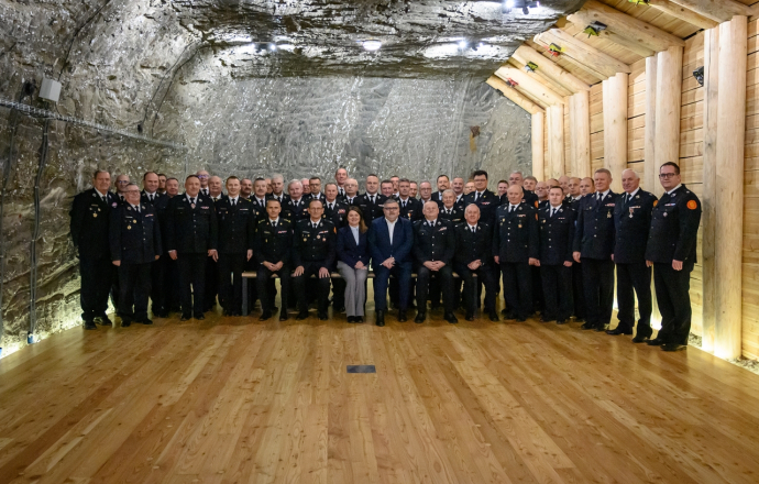 Posiedzenie Zarządu Oddziału Wojewódzkiego ZOSP RP w Kopalni Soli Bochnia