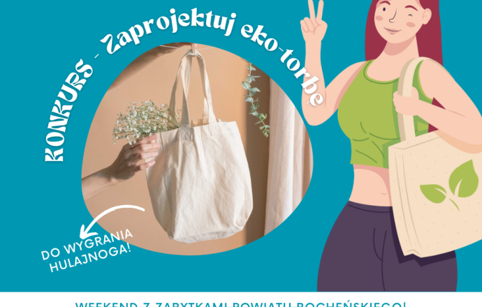 Zaprojektuj eko-torbę podczas Weekendu z zabytkami Powiatu Bocheńskiego i zgarnij hulajnogę!