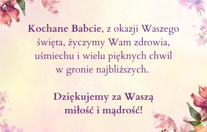 Dzień Babci – życzenia