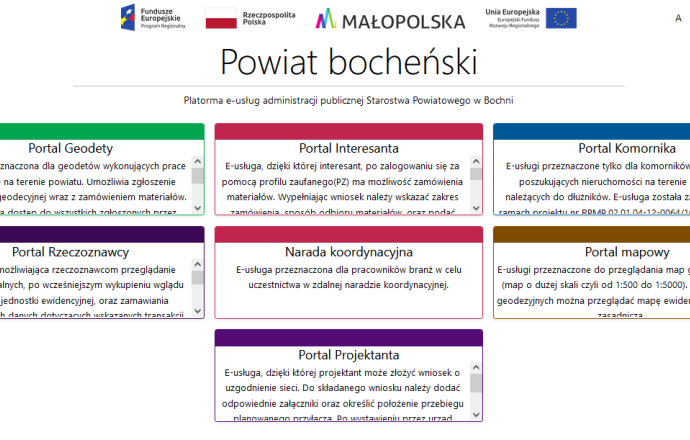 E-usługi geodezyjne w bocheńskim starostwie