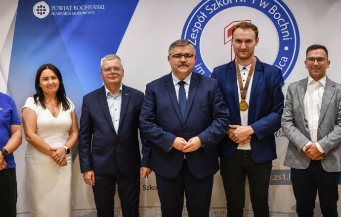 Starosta nagrodził medalistę zawodów Euroskills 2023