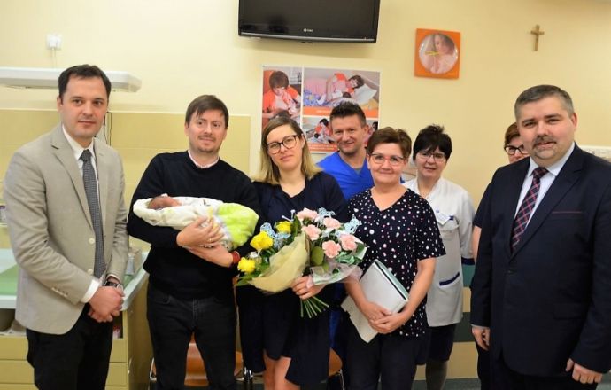 Antoś Tesarski pierwszym dzieckiem w powiecie bocheńskim