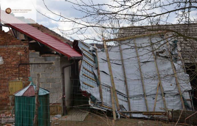 Osoby pokrzywdzone przez wichury będą traktowane priorytetowo