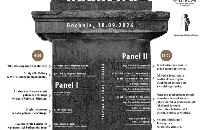 Konferencja naukowa w 370 rocznicę opuszczenia przez Szwedów Bochni i Wiśnicza