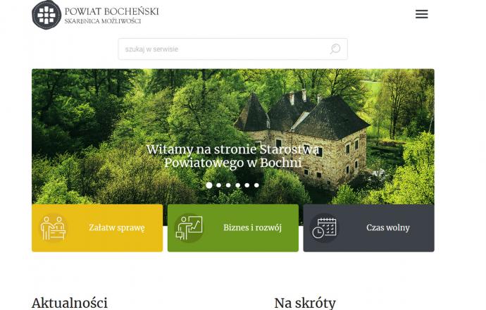 Strona powiatu w nowej odsłonie