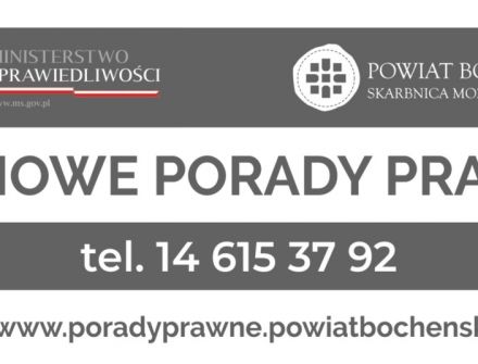 Porady prawne : w Bochni, Trzcianie i Żegocinie wznowiono udzielanie porad 