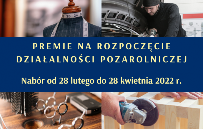 Premie na rozpoczęcie działalności pozarolniczej
