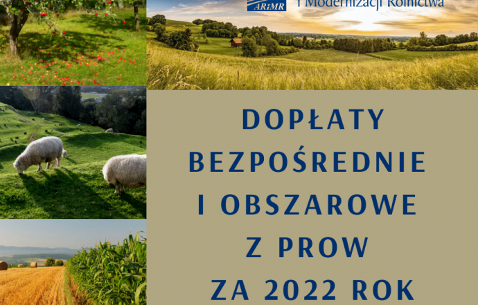 Dopłaty bezpośrednie i obszarowe z PROW za 2022 rok – już można składać wnioski