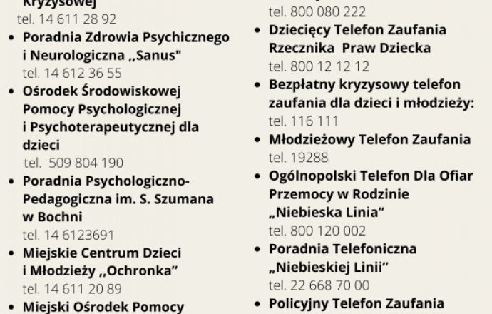 Bezpłatna pomoc psychologiczna