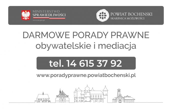 Darmowe porady prawne w bocheńskim starostwie