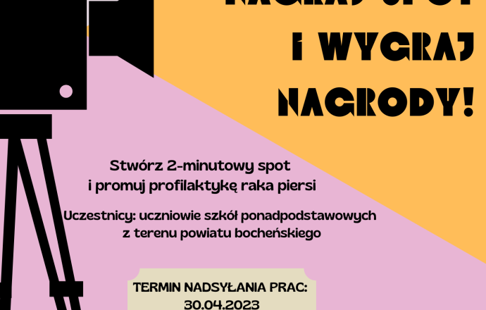 Konkurs na spot promujący profilaktykę raka piersi