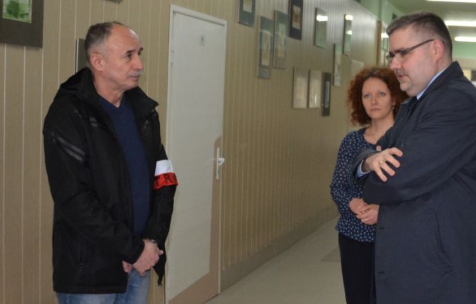 Starosta odwiedził strajkujących nauczycieli