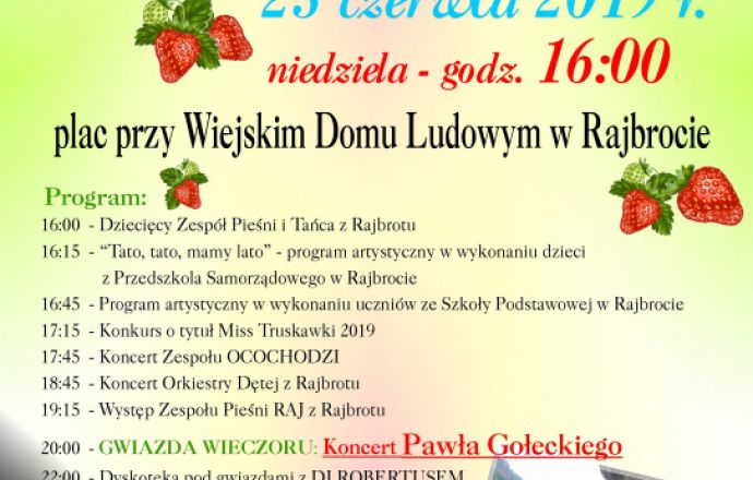 PRZED NAMI TRUSKAWKOWE ŚWIĘTOWANIE W RAJBROCIE