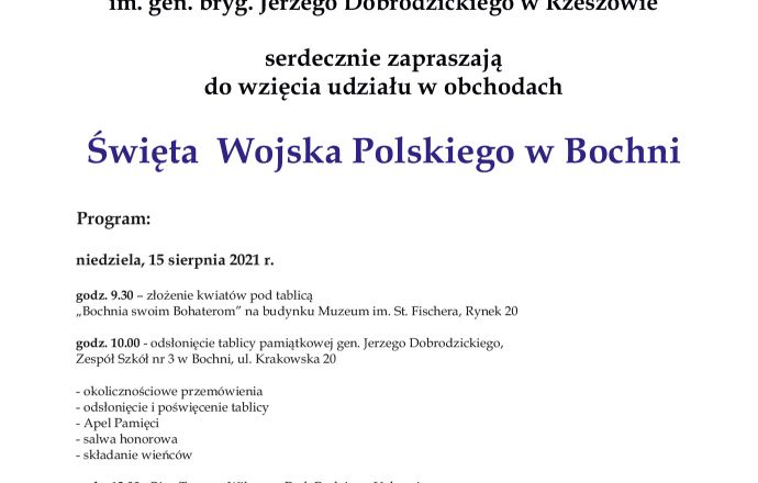 Bocheńskie obchody Święta  Wojska Polskiego