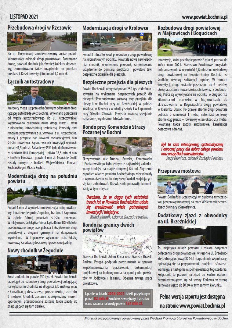 Raport o stanie Powiatu Bocheńskiego